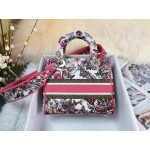 DIOR MEDIUM LADY D-LITE BAG Multicolor Butterfly Embroidery