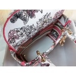 DIOR MEDIUM LADY D-LITE BAG Multicolor Butterfly Embroidery