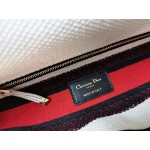 DIOR MEDIUM LADY D-LITE BAG Latte Multicolor Cupidon Embroidery