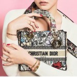 DIOR MEDIUM LADY D-LITE BAG Multicolor Mille Fleurs Embroidery