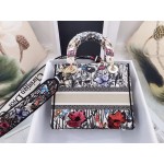 DIOR MEDIUM LADY D-LITE BAG Multicolor Mille Fleurs Embroidery