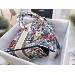 DIOR MEDIUM LADY D-LITE BAG Multicolor Mille Fleurs Embroidery