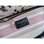 DIOR MEDIUM LADY D-LITE BAG Multicolor Tie & Dior Embroidery