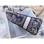 DIOR MEDIUM LADY D-LITE BAG Blue Toile de Jouy Reverse Embroidery