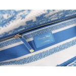 DIOR MEDIUM LADY D-LITE BAG Cornflower Blue Toile de Jouy Embroidery