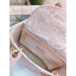 DIOR MEDIUM LADY D-LITE BAG Rose Des Vents Toile de Jouy Embroidery