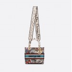 DIOR MEDIUM LADY D-LITE BAG Latte Multicolor Dior Zodiac Embroidery