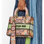 DIOR MEDIUM LADY D-LITE BAG Multicolor Dior in Lights Embroidery