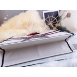 DIOR LARGE DIORALPS BOOK TOTE White Three-Tone Embroidery