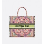DIOR LARGE BOOK TOTE Multicolor Dior in Lights Embroidery