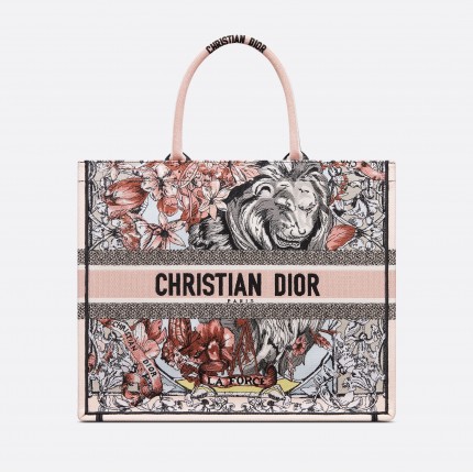 DIOR LARGE BOOK TOTE Multicolor La Force Embroidery