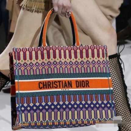 DIOR LARGE BOOK TOTE Multicolor Orange