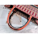 DIOR LARGE BOOK TOTE Multicolor Orange