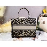 DIOR MEDIUM BOOK TOTE Beige Multicolor Mizza Embroidery