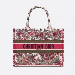 DIOR MEDIUM BOOK TOTE Multicolor Butterfly Embroidery