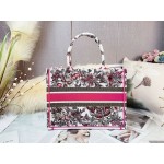 DIOR MEDIUM BOOK TOTE Multicolor Butterfly Embroidery