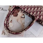 DIOR MEDIUM BOOK TOTE Burgundy Dior Oblique Embroidery 