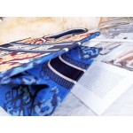 DIOR MEDIUM BOOK TOTE Blue Multicolor Paisley Embroidery