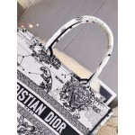 DIOR MEDIUM BOOK TOTE Latte Dior Zodiac Embroidery