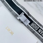 DIOR 30 MONTAIGNE MITZAH SCARF Black and White Silk Twill