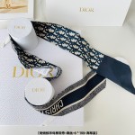 DIOR OBLIQUE MITZAH SCARF Navy Blue Silk Twill