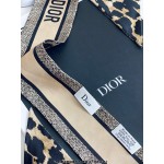 DIOR MIZZA MITZAH SCARF Beige Multicolor Silk Twill