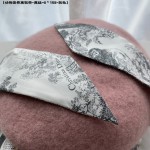 DIOR TOILE DE JOUY SAUVAGE MITZAH SCARF Ivory and Gray Silk Twill